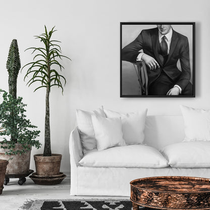 Toile d'homme d'affaires contemporain | Décoration murale moderne pour chambre à coucher