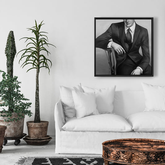 Toile d'homme d'affaires contemporain | Décoration murale moderne pour chambre à coucher