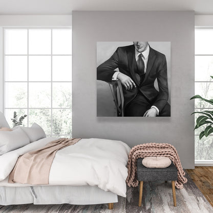 Toile Homme d'affaires - Décoration de chambre moderne | Art contemporain