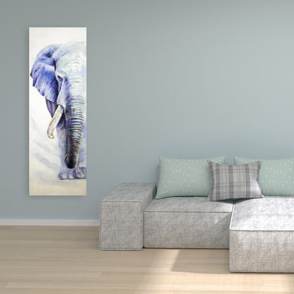 Blue Elephant Canvas | Animal Bedroom Decor | Home Wall Art