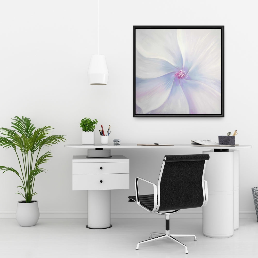 Petals Minimalist Floral Botanical Framed Canvas Home Decor