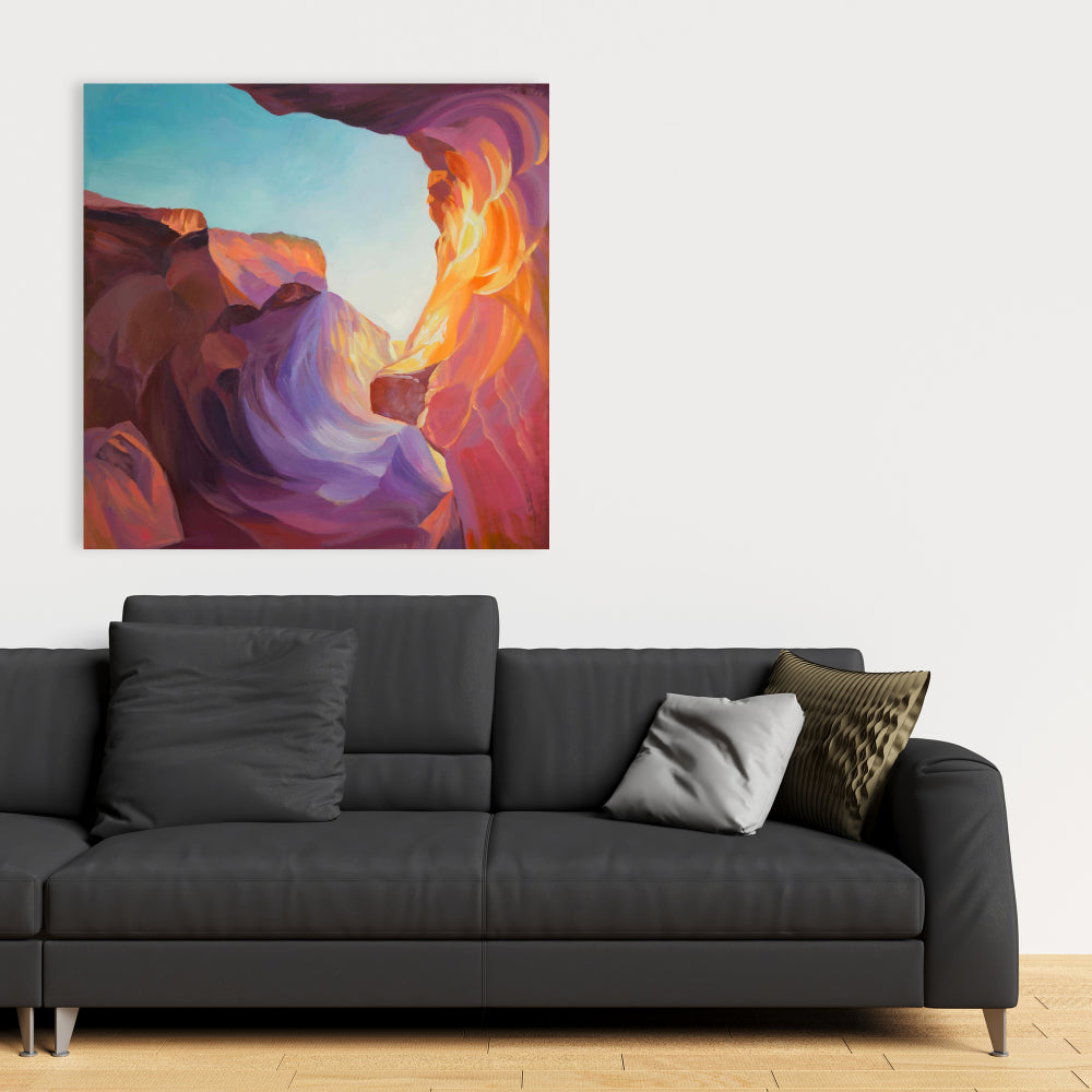 Antelope Canyon Canvas | Mountains American Landscapes Decor