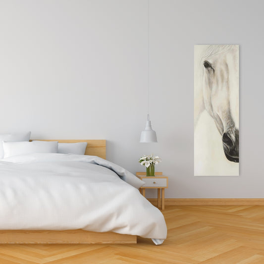 Peaceful Horse Canvas | Minimalist Bedroom Decor | Farm Animal