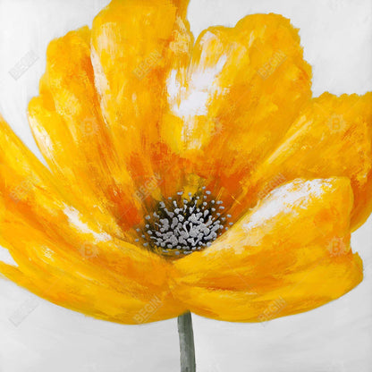 Beautiful Yellow Flower Canvas | Botanical Home Decor Art