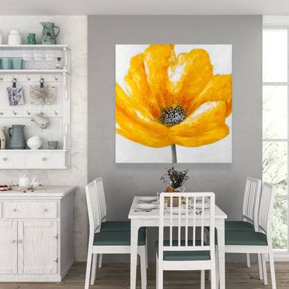 Beautiful Yellow Flower Canvas | Botanical Home Decor