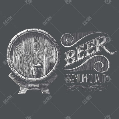 Old Beer Sign Rustic Canvas | Kitchen Wall Decor Framed