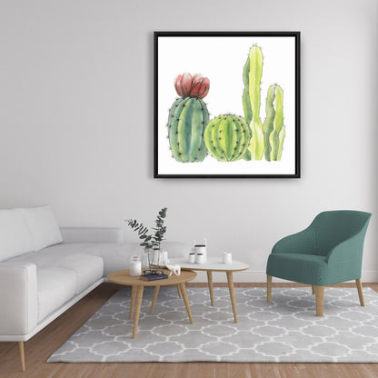 Exotic Red Botanical Canvas - Four Little Cactus Home Decor