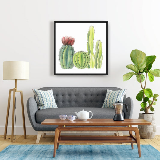 Exotic Red Botanical Canvas - Four Little Cactus Home Decor