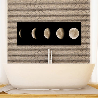 Eclipse Black Spiritual Bedroom Canvas | Home Decor Art