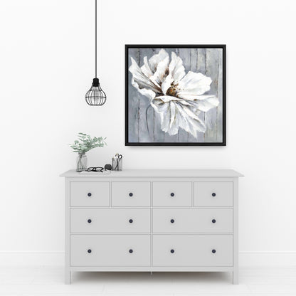 Floral & Botanical Bedroom Canvas | Flower on Wood Decor