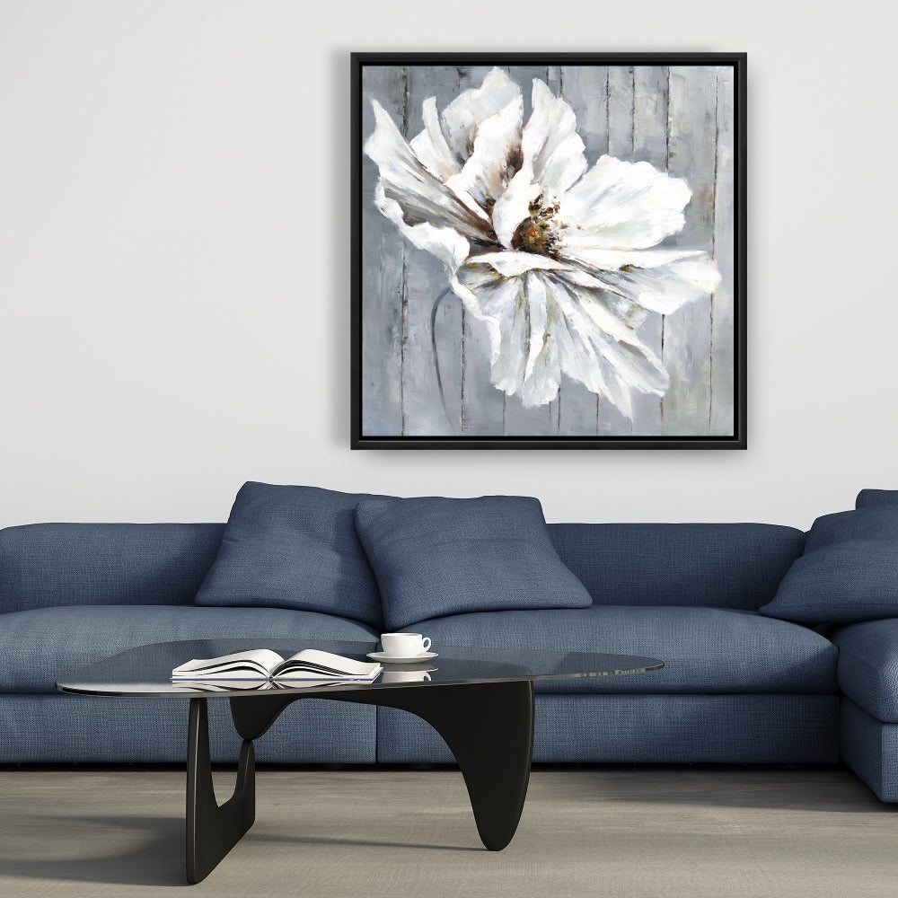 Floral & Botanical Bedroom Canvas | Flower on Wood Decor