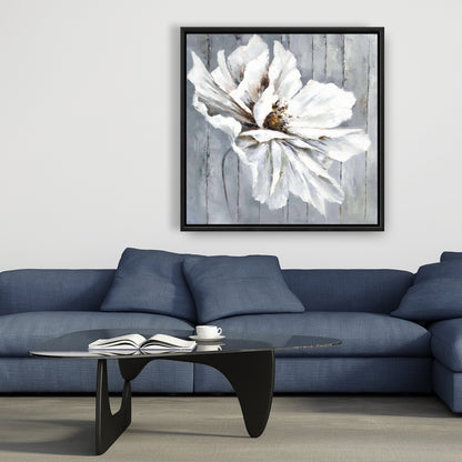 Floral & Botanical Bedroom Canvas | Flower on Wood Decor
