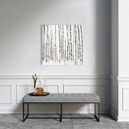 Minimalist White Birch Trees Canvas | Forest Home Decor