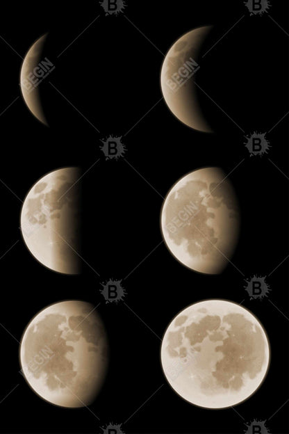 Eclipse in Six Phases | Earth & Galaxy Canvas | Home Decor