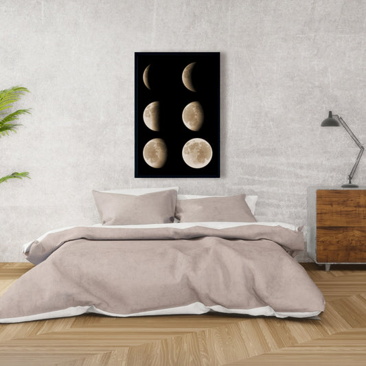 Éclipse en six phases – Toile encadrée d'astronomie terrestre et galactique