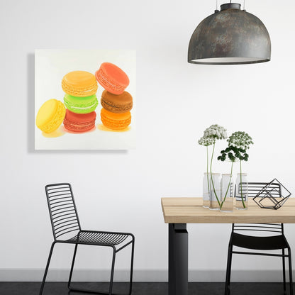 Toile de cuisine « Délicieux macarons » | Décoration murale