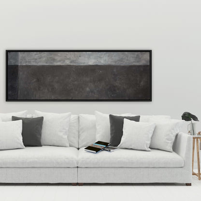 Gray Abstract Shapes Canvas | Shades of Gray Home Decor