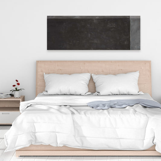 Four Shades of Gray Canvas | Bedroom Wall Art Decor