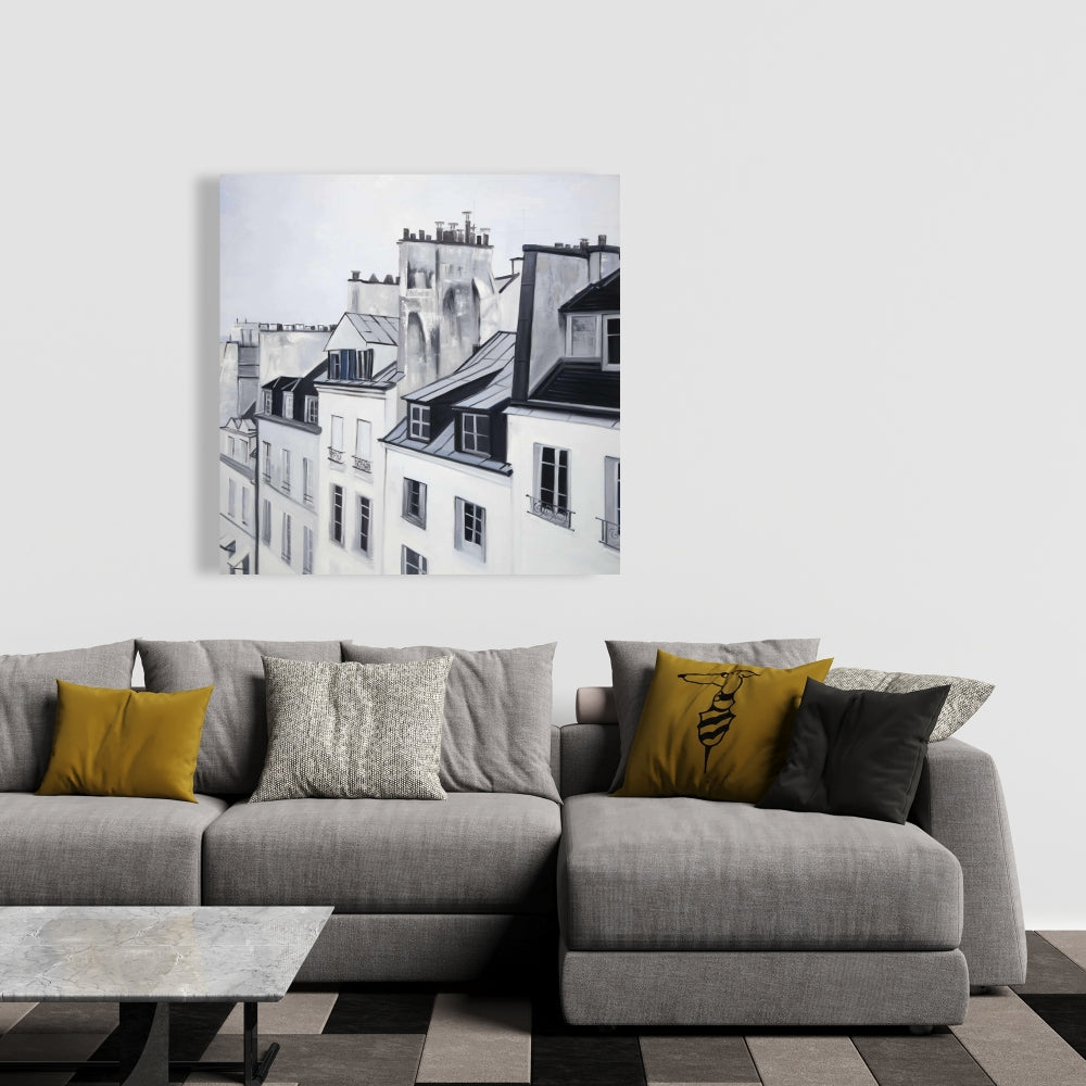 Historical Buildings Canvas | Bedroom Decor | Cityscape Art