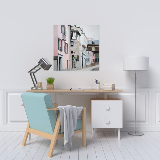 Montmartre Paris Street Canvas | Bedroom Wall Art Decor