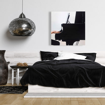 Romantic Musical Melody White Canvas - Home Decor Art