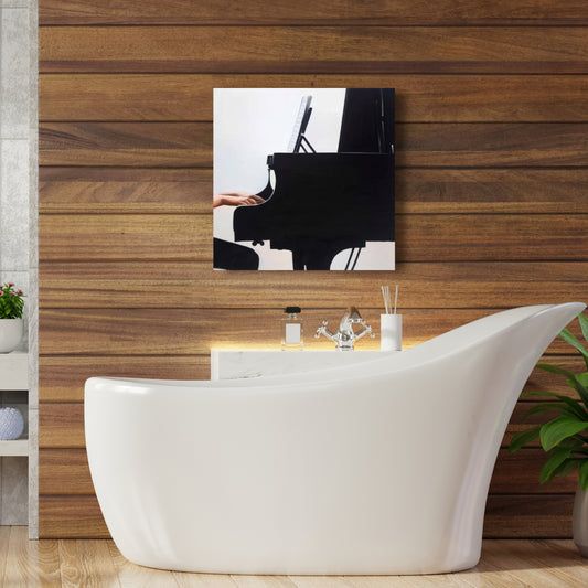 Romantic Musical Melody White Canvas - Home Decor Art
