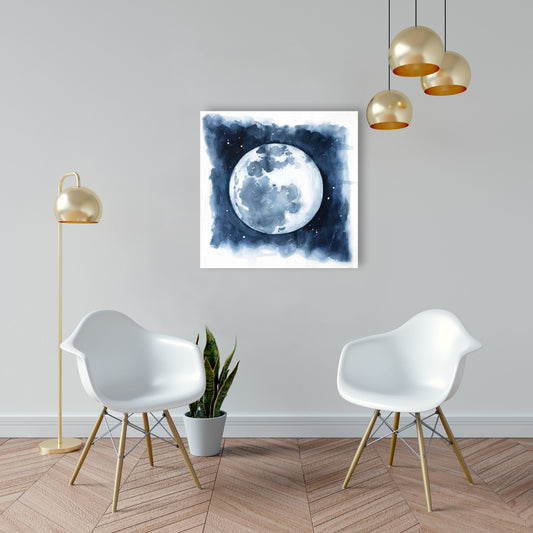 Satellite View of Earth Canvas | Galaxy Bedroom Home Decor