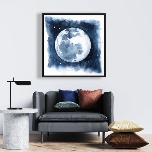 Vue satellite de la Terre | Décoration d'intérieur sur toile astronomique