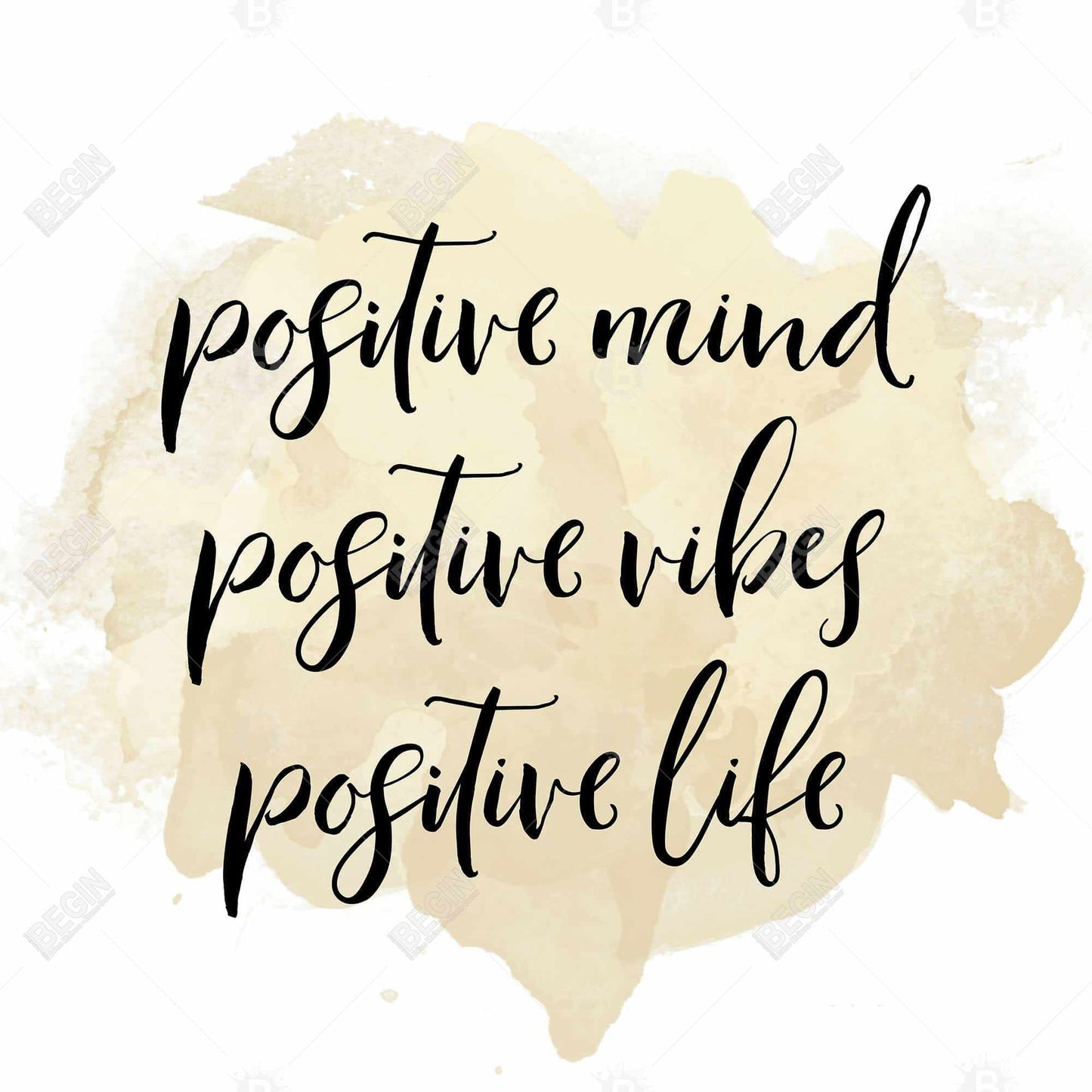 Positive Mind Positive Vibes Canvas | Bedroom Spiritual Decor