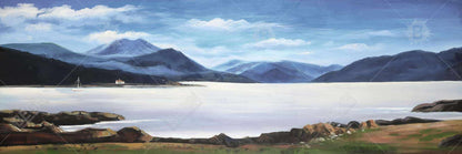Blue Coastal Bedroom Canvas | Scottish Highlands Wall Art