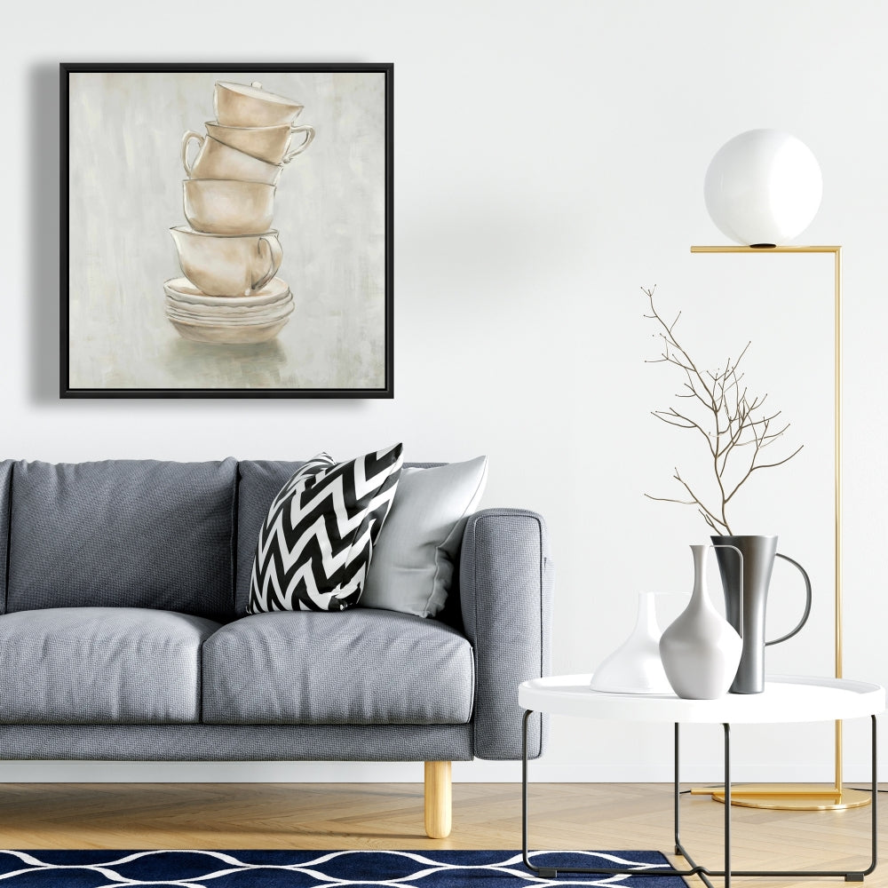 Toiles de tasses à café contemporaines | Décoration murale de cuisine