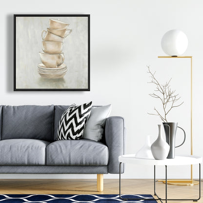 Toiles de tasses à café contemporaines | Décoration murale de cuisine