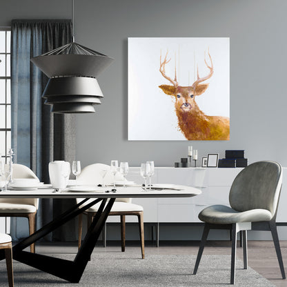 Abstract Deer Canvas | Contemporary Home Decor Wall Art
