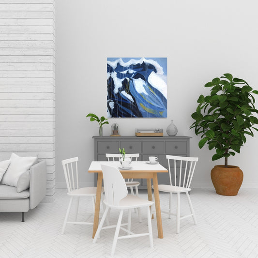 Wave in Motion | Sea Modern Blue Canvas for Home Decor