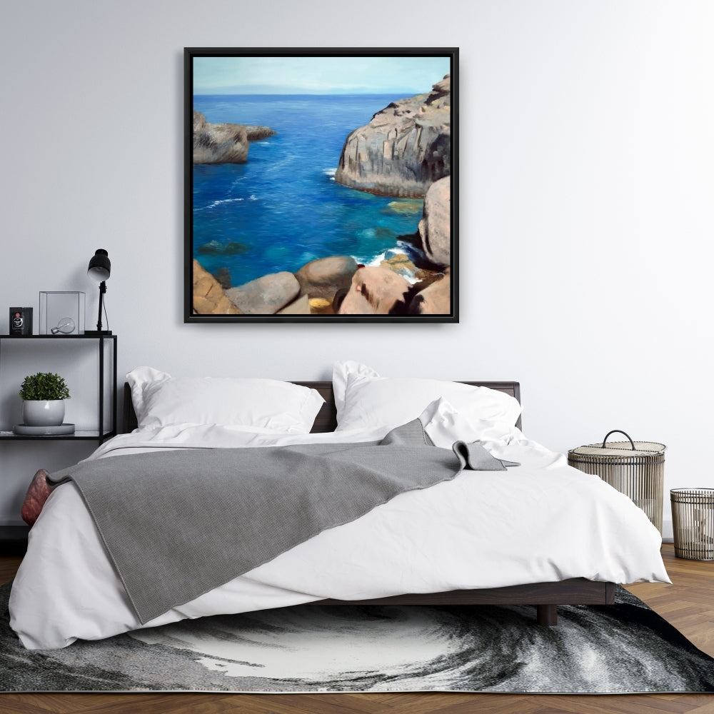California Coast Marine Canvas | Bedroom Wall Art Decor
