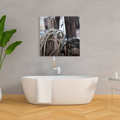 Driftwood Romantic White Canvas - Bedroom Decor Elegance