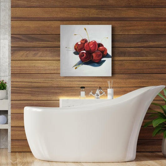 Pile of Cherries Canvas | Food Kitchen Wall Art Home Decor