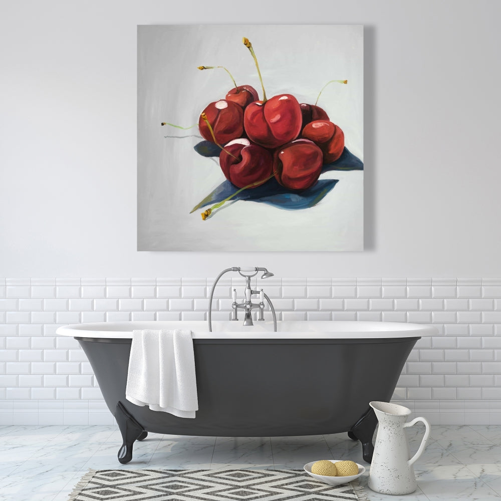 Pile of Cherries Canvas | Food Kitchen Wall Art Home Decor