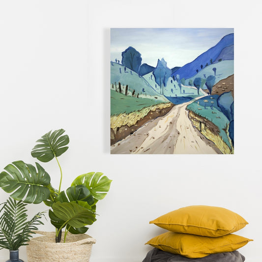 Tuscany Trail Mountains Bedroom Canvas | Home Decor Landscape