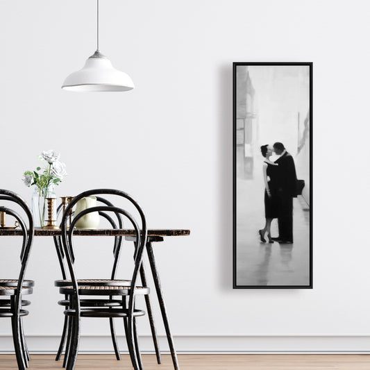 Couple in the Street Canvas - Figurative Bedroom Wall Art