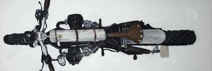 Overhead Motorcycle View Canvas | Home Decor Wall Art