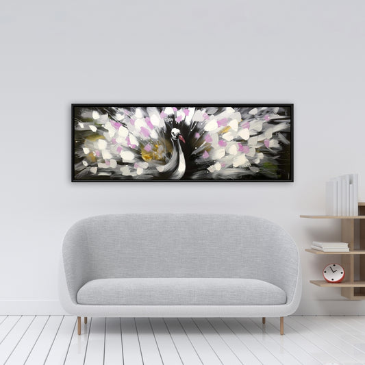 Beautiful Spotted Peacock Canvas | Contemporary Animal Decor