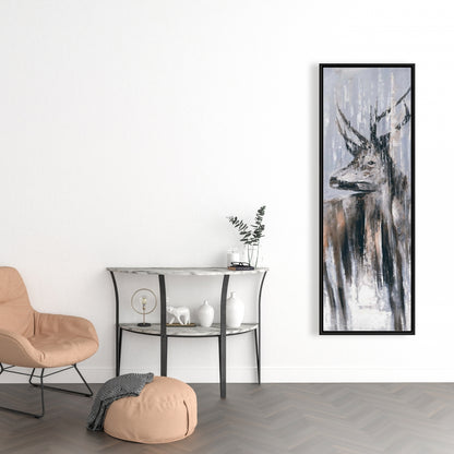 Toile « Cerf dans la forêt » | Décoration murale moderne pour chambre à coucher