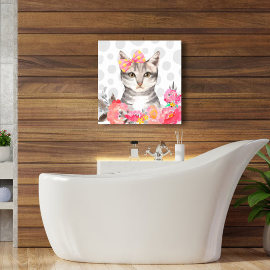 Charming Cat Bedroom Canvas | Home Decor for Pet Lovers