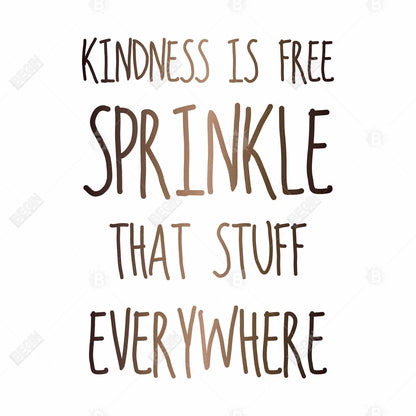 Kindness is Free Canvas | Motivational Bedroom Wall Art Decor