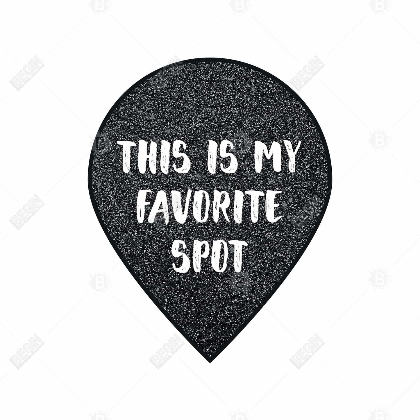 Citations motivantes sur les femmes sur toile encadrée – C'est mon endroit préféré