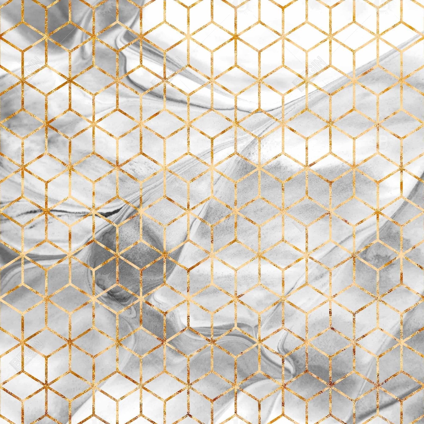 Modern Gray Framed Canvas - Symmetry | Home Decor Art