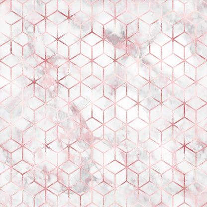 Symmetry White Canvas Pattern - Elegant Bedroom Wall Decor