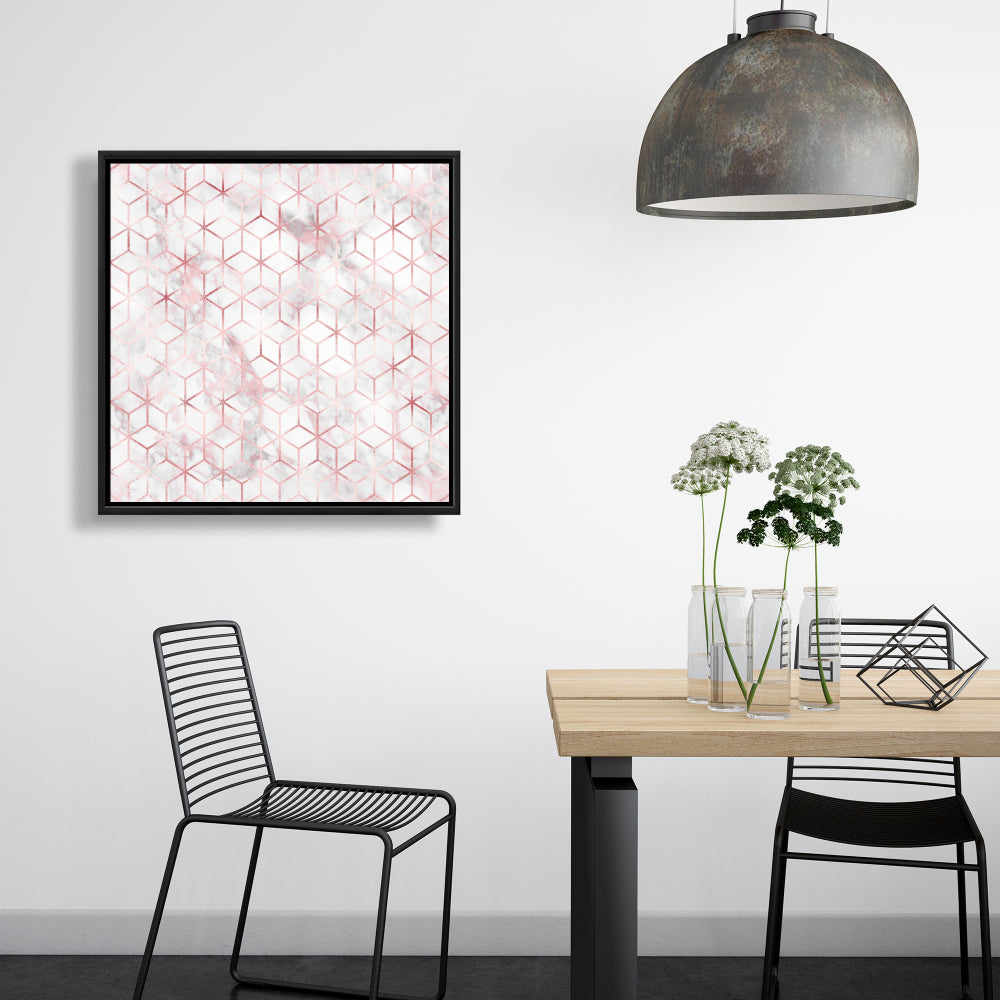 Symmetry Abstract White Bedroom Canvas | Home Decor Wall Art