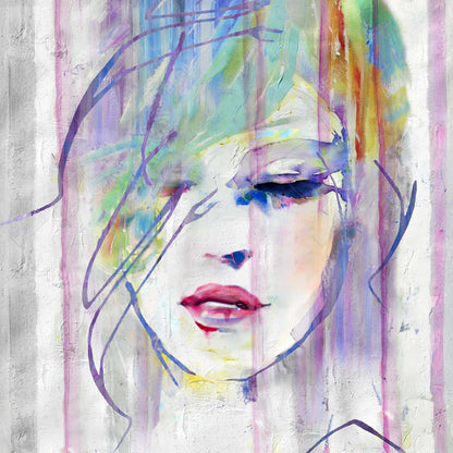 Abstract Beauty Gray Canvas - Home Decor Figurative Art